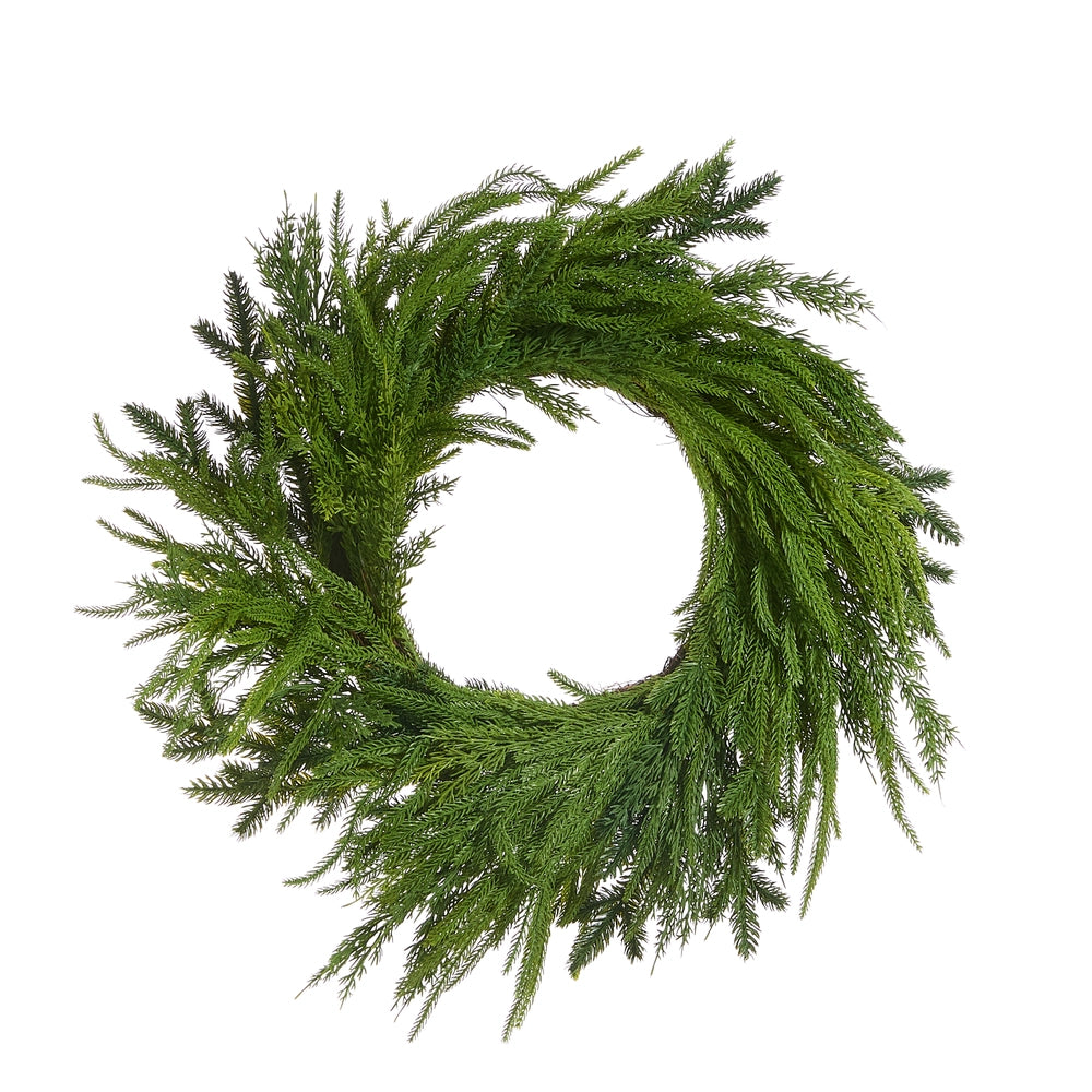 24 Inch Mixed Cedar Wreath