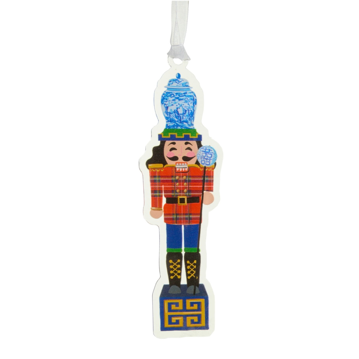 5.5 Inch Noble Nutcracker Acrylic Ornaments (Red)