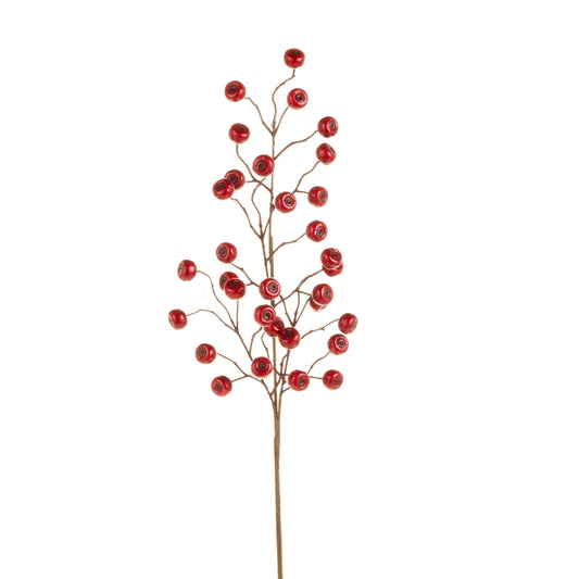 26 Inch Bright Red Berry Stem