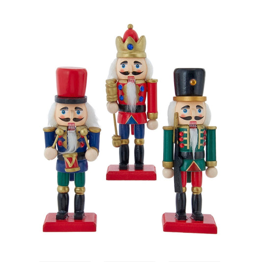 5.9 Inch Red/Green/Blue Nutcrackers (3PC)