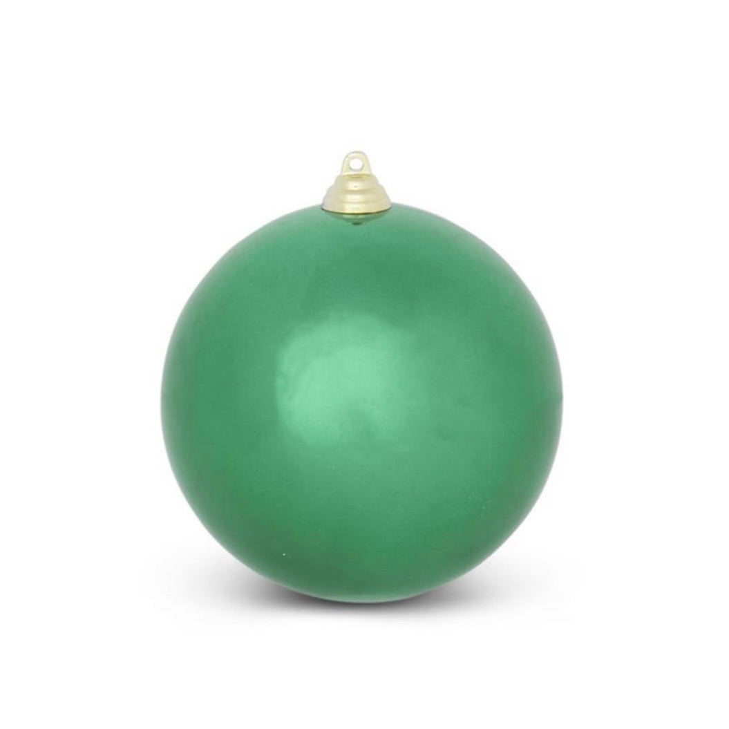 5.5 Inch Dark Green Shiny Shatterproof Ornament