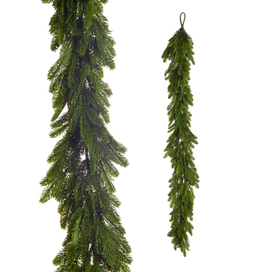 6' Bright Green Cedar Garland