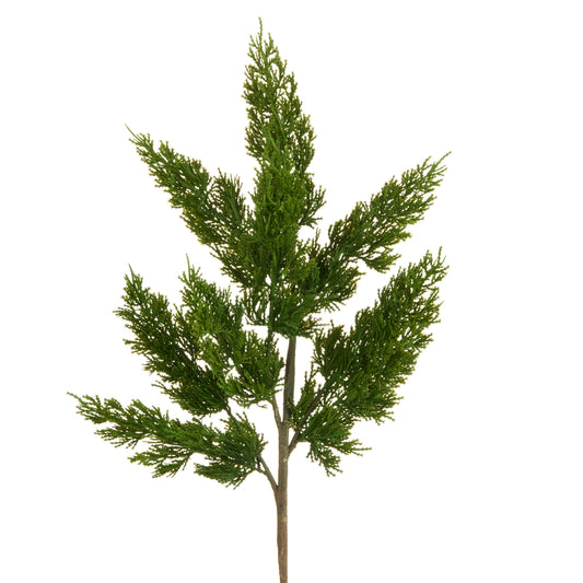 25 Inch Green Cedar Spray