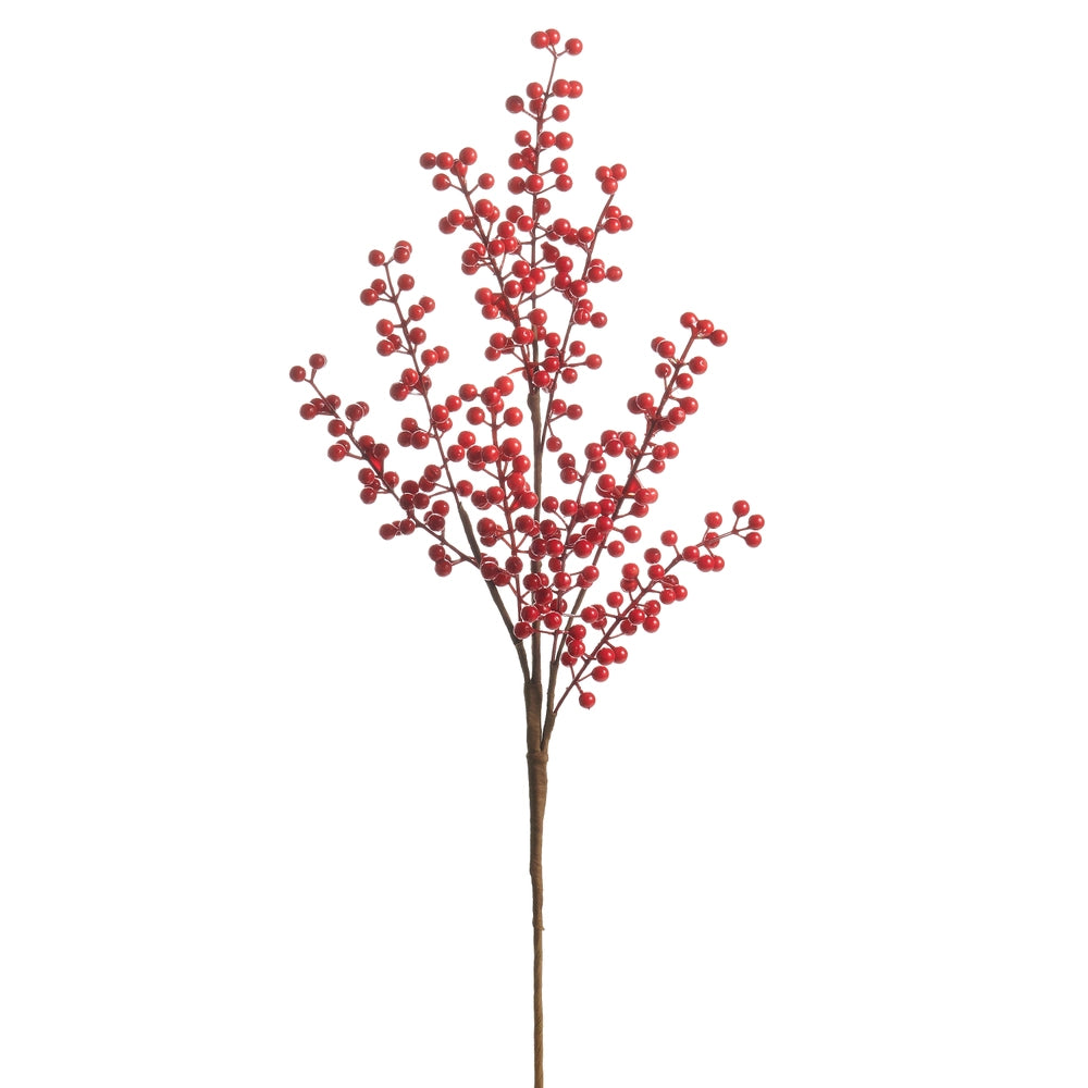 25 Inch Red Berry Spray
