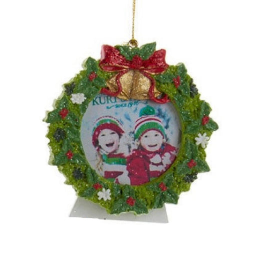 Christmas Wreath Photo Frame Ornament