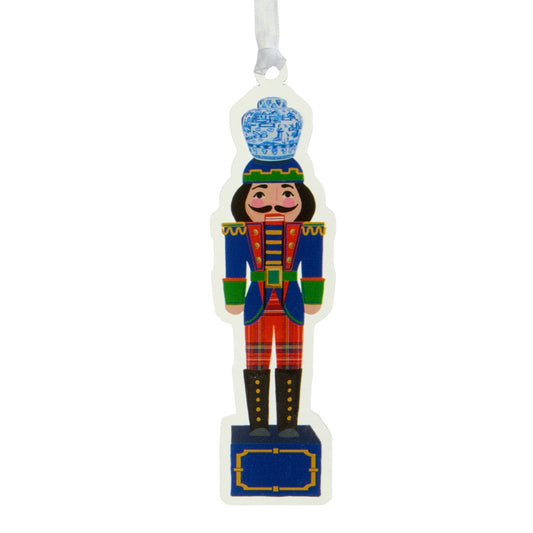 5.5 Inch Noble Nutcracker Acrylic Ornament (Green)