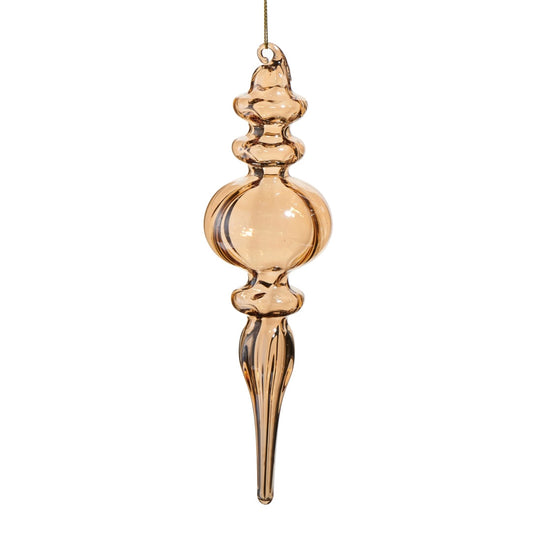 7.75 Inch Pearlized Glass
Finial Ornament (Rounded)