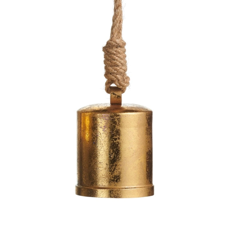 3.75 Inch Gold Bell Ornament