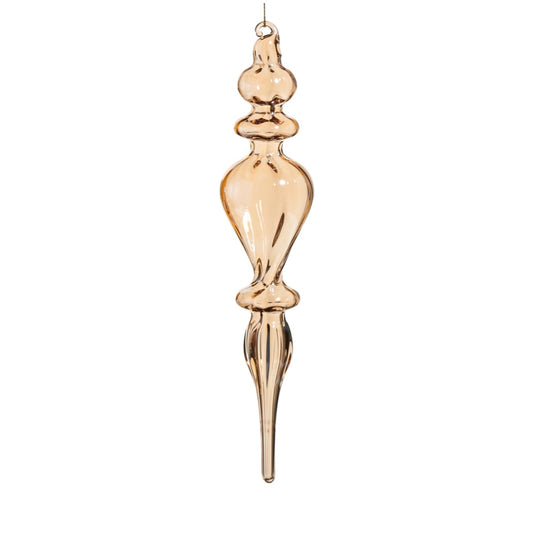 7.75 Inch Pearlized Glass
Finial Ornament (Teardrop)