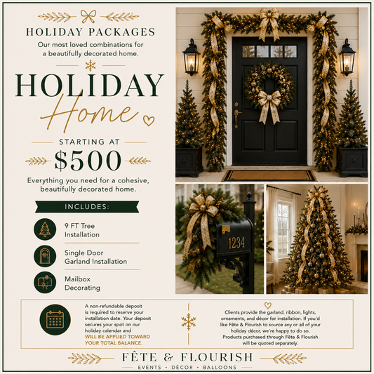 Holiday Home Package ($50 Deposit)