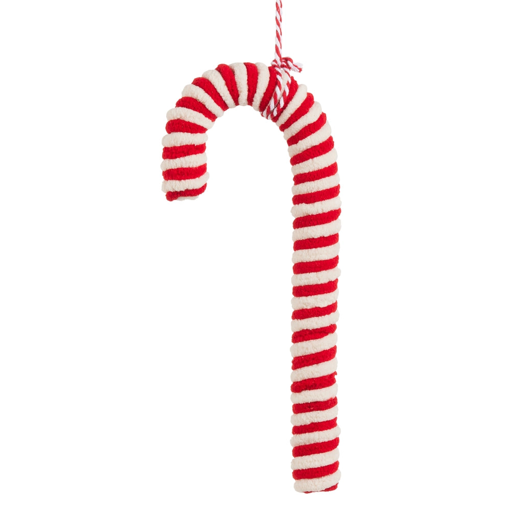 10 Inch Wrapped Candy Cane Ornament
